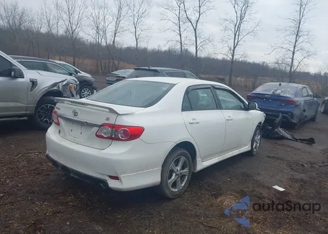 2011 Toyota Corolla S из США, поврежденный, VIN 2T1BU4EE1BC651168